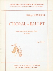 コラールとバレエ（フィリップ・ルージェロン）（アルトサックス+ピアノ）【Choral et Ballet】