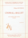 コラールとバレエ（フィリップ・ルージェロン）（アルトサックス+ピアノ）【Choral et Ballet】
