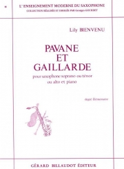 パヴァーヌとガリアルド（リリー・ビアンヴニュ）（ソプラノサックス+ピアノ）【Pavane et Gaillarde】