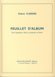 アルバムの綴り（ロベール・クレリス）（テナーサックス+ピアノ）【Feuillet D’album】