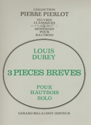 3つの小品・Op.115（ルイ・デュレ）（オーボエ）【3 Pieces Breves Op.115】