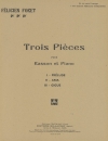 3つの小品（フェリシアン・フォレ）（バスーン+ピアノ）【Trois Pieces】
