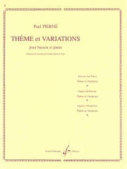 主題と変奏（パウル・ピエルネ）（バスーン+ピアノ）【Theme et Variations】