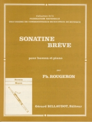 短いソナチネ（フィリップ・ルージェロン）（バスーン+ピアノ）【Sonatine Breve】