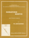 短いソナチネ（フィリップ・ルージェロン）（バスーン+ピアノ）【Sonatine Breve】