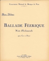妖精のバラード（マルク・デルマ）（ホルン+ピアノ）【Ballade Feerique】