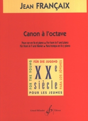 オクターヴのカノン（ジャン・フランセ）（ホルン+ピアノ）【Canon a L’octave】