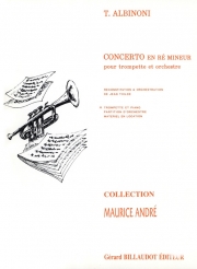 協奏曲・ニ短調 (トマゾ・アルビノーニ)（トランペット+ピアノ）【Concerto En Re Mineur】