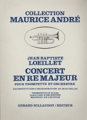 協奏曲・ニ長調 (ジャン＝バティスト・ルイエ)（トランペット+ピアノ）【Concert En Re Majeur】