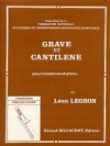 グラーヴェとカンティレーヌ（レオン・ルジェロン）（トロンボーン+ピアノ）【Grave et Cantilene】