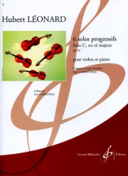 ソロ・C・ニ長調（ユベール・レオナール）（ヴァイオリン+ピアノ）【6 Solos Progressifs Opus 62 - Solo C En Re Majeur】