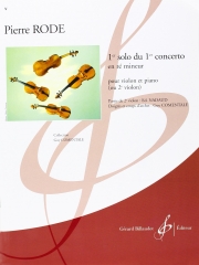 協奏曲・ニ短調（ピエール・ロード）（ヴァイオリン二重奏）【1Er Solo Du 1Er Concerto En Re Mineur】