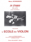 25の練習曲・Vol.2（ヘンリ・シュラディーク）（ヴァイオリン）【25 Etudes Opus 1 - Volume 2】