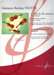 協奏曲・イ短調（ジョヴァンニ・バッティスタ・ヴィオッティ）（ヴァイオリン+ピアノ）【1Er Solo Du 28E Concerto En La Mineur】