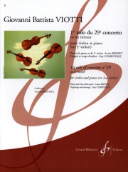 協奏曲・ホ短調（ジョヴァンニ・バッティスタ・ヴィオッティ）（ヴァイオリン+ピアノ）【1Er Solo Du 29E Concerto En Mi Mineur】