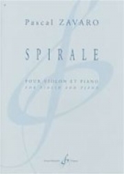 スパイラル（パスカル・ザヴァロ）（ヴァイオリン+ピアノ）【Spirale】