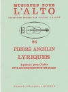 3つの叙情的小品（ピエール・アンスラン）（ヴィオラ+ピアノ）【Lyriques 3 Pieces】