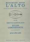 協奏的練習曲（オデット・ガルテンローブ）（ヴィオラ）【Etude Concertante】