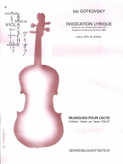 叙情的な祈り（イダ・ゴトコフスキー）（ヴィオラ+ピアノ）【Invocation Lyrique】