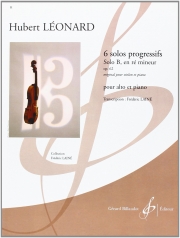 6つの発展的ソロ・Op.62・ニ短調 (ユベール・レオナール)（ヴィオラ+ピアノ）【6 Solo Progressifs Opus 62 - Solo B En Re Mineur】