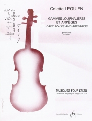 音階日課練習と分散和音（コレット・ルキアン）（ヴィオラ）【Gammes Journalieres et Arpeges】