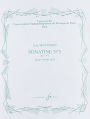 ソナチネ・No.5 (ジャン・マルティノン)（ヴィオラ）【Sonatine N° 5 - Opus 32 N° 1】