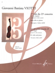 協奏曲・No.23（ジョヴァンニ・バッティスタ・ヴィオッティ）（ヴィオラ+ピアノ）【1Er Solo Du Concerto N° 23】