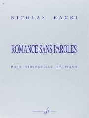 無言歌（ニコラ・バクリ）（チェロ+ピアノ）【Romance Sans Paroles】