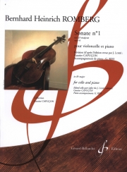 ソナタ・No.1・変ロ長調・Op.43（ベルンハルト・ハインリヒ・ロンベルク）（チェロ+ピアノ）【Sonate N°1 En Si B Majeur Opus 43】