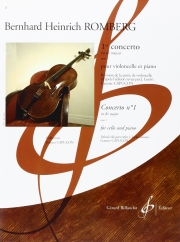 協奏曲・No.1・変ロ長調・Op.2（ベルンハルト・ハインリヒ・ロンベルク）（チェロ+ピアノ）【1Er Concerto En Si B Majeur - Opus 2】