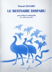 消えた寓話（パスカル・ザヴァロ） (弦楽二重奏）【Le Bestiaire Disparu】