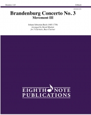 ブランデンブルク協奏曲・No.3・第三楽章 (バッハ) (クラリネット六重奏）【Brandenburg Concerto No. 3 - Movement III】