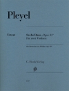 6つのデュエット・Op.23 （イグナツ・ヨゼフ・プレイエル）（ヴァイオリン二重奏）【Six Duets, Op. 23】