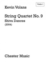 弦楽四重奏曲・No.9（ケヴィン・ヴォランズ） (弦楽四重奏）【String Quartet No.9】