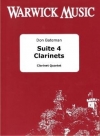 Suite 4 Clarinets（ドン・ベイトマン） (クラリネット四重奏）