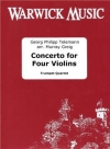 4本のヴァイオリンのための協奏曲 （テレマン）（トランペット四重奏）【Concerto for Four Violins】