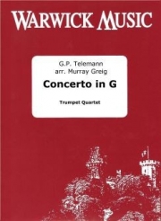 協奏曲・ト長調 （テレマン）（トランペット四重奏）【Concerto in G】