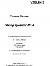 弦楽四重奏曲・No.4（トーマス・シマク） (弦楽四重奏）【String Quartet No. 4】
