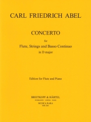 フルート協奏曲・ニ長調（カール・フリードリヒ・アーベル）（フルート+ピアノ）【Flute Concerto D Major】