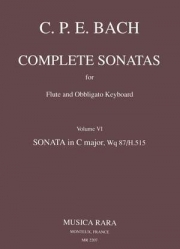 ソナタ・ハ長調・Wq 87（カール・フィリップ・エマヌエル・バッハ）（フルート+ピアノ）【Sonata in C Wq 87】