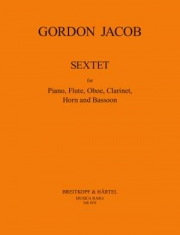 六重奏曲（ゴードン・ジェイコブ） (木管五重奏+ピアノ）【Sextet】