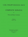ソナタ・Vol.1・Wq 123,124（カール・フィリップ・エマヌエル・バッハ）（フルート+ピアノ）【Sonatas, Volume 1 Wq 123,124】