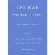 ソナタ・Vol.4・Wq 125,130（カール・フィリップ・エマヌエル・バッハ）（フルート+ピアノ）【Sonatas, Volume 4 Wq 125,130】