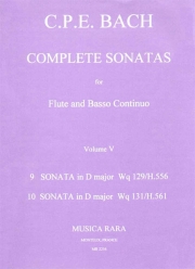 ソナタ・Vol.5・Wq 129,131（カール・フィリップ・エマヌエル・バッハ）（フルート+ピアノ）【Sonatas, Volume 5 Wq 129,131】