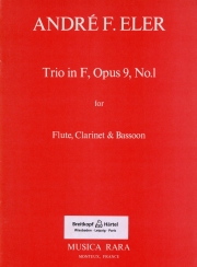 三重奏曲・ヘ長調・Op.9・No.1（アンドレ・フレデリック・エーラー） (木管三重奏）【Trio in F Major Op 9 #1】