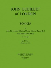 ソナタ・ヘ長調・Op.1/1（ジャン＝バティスト・ルイエ） (木管二重奏+ピアノ）【Sonata in F op. 1/1】