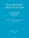 6つのソナタ・Op.5・No. 4 - 6（ジャン＝バティスト・ルイエ）（オーボエ二重奏）【6 Sonatas Op. 5 No. 4 - 6】