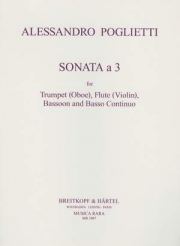 ソナタ・a 3（アレッサンドロ・ポリエッティ） (ミックス三重奏+オルガン）【Sonata a 3】