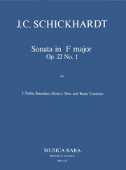 ソナタ・ヘ長調・Op.22・No.1（ヨハン・クリスティアン・シックハルト） (木管三重奏+ピアノ）【Sonata in F op. 22/1】