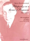 パガニーニの主題による狂詩曲・Op.43（セルゲイ・ラフマニノフ）（アルトサックス+ピアノ）【Rhapsody on a Theme of Paganini Op.43】